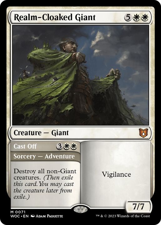 Realm-Cloaked Giant // Cast Off in the group Magic the Gathering / Sets / Wilds of Eldraine Commander Tokens at Proxyprinters.com (79325)