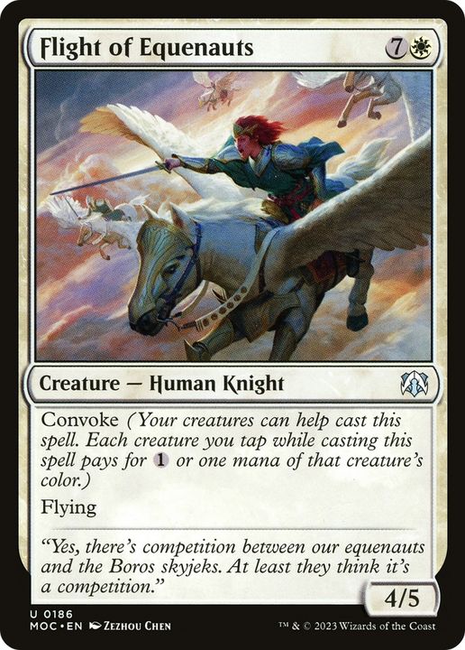 Flight of Equenauts in the group Magic the Gathering / Types / Colors / White at Proxyprinters.com (79326)