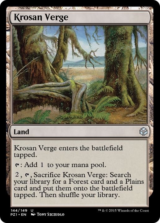 Krosan Verge in the group Magic the Gathering / Types / Colors / Colorless at Proxyprinters.com (79335)