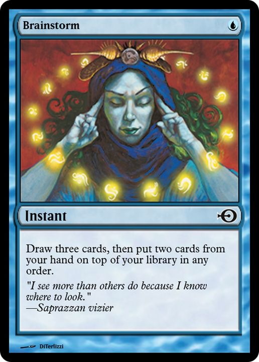 Brainstorm in the group Magic the Gathering / Types / Colors / Blue at Proxyprinters.com (79337)