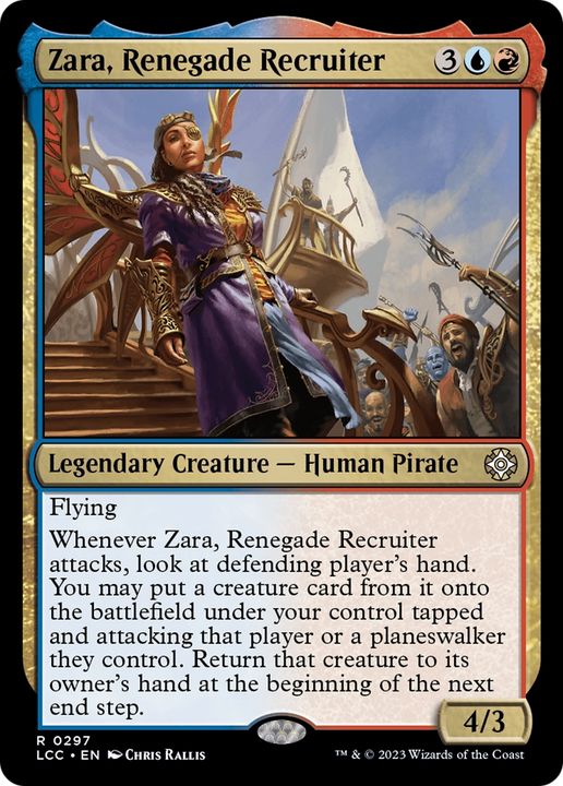 Zara, Renegade Recruiter in the group Magic the Gathering / Types / Colors / Multicolors / R, U at Proxyprinters.com (79338)