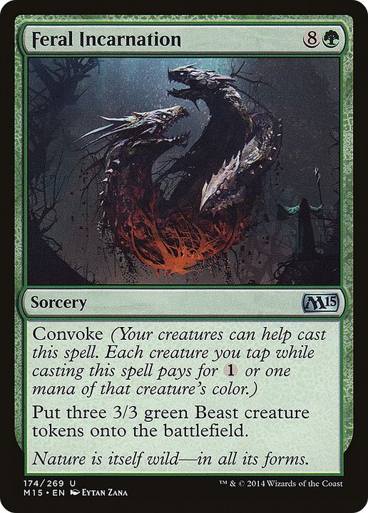 Feral Incarnation in the group Magic the Gathering / Types / Colors / Green at Proxyprinters.com (79342)