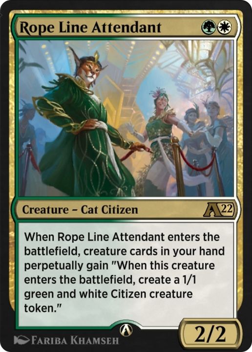 Rope Line Attendant in the group Magic the Gathering / Types / Colors / Multicolors / G, W at Proxyprinters.com (79350)