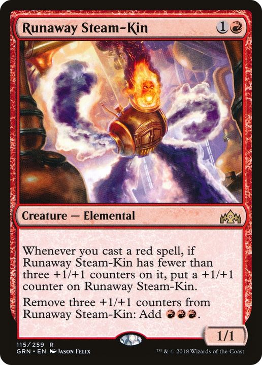 Runaway Steam-Kin in the group Magic the Gathering / Types / Colors / Red at Proxyprinters.com (79351)