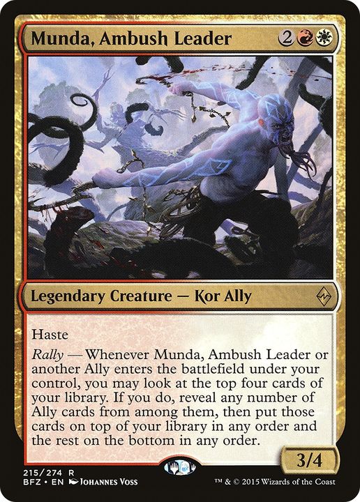 Munda, Ambush Leader in the group Magic the Gathering / Types / Colors / Multicolors / R, W at Proxyprinters.com (79406)