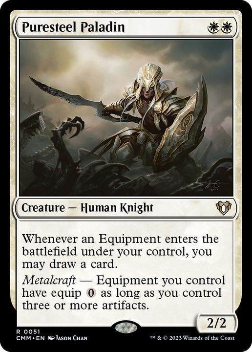 Puresteel Paladin in the group Magic the Gathering / Types / Colors / White at Proxyprinters.com (79420)