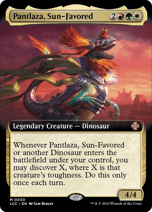 Pantlaza, Sun-Favored in the group Magic the Gathering / Types / Colors / Multicolors / G, R, W at Proxyprinters.com (79424)