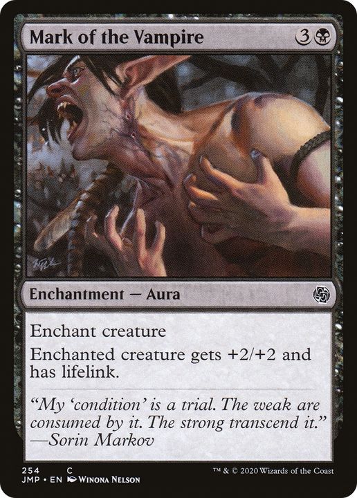 Mark of the Vampire in the group Magic the Gathering / Types / Colors / Black at Proxyprinters.com (79444)