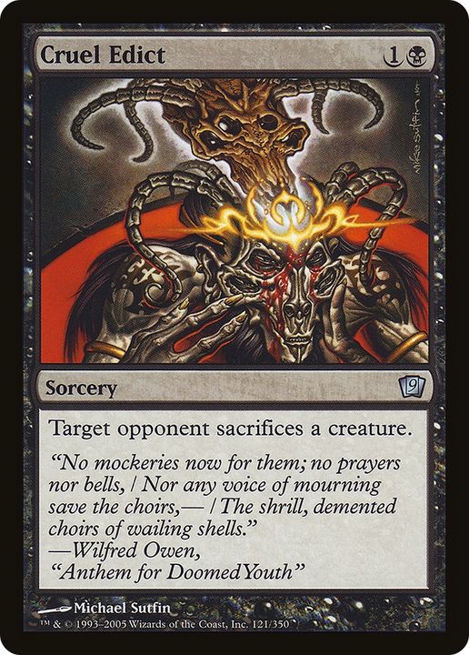 Cruel Edict in the group Magic the Gathering / Types / Colors / Black at Proxyprinters.com (79473)