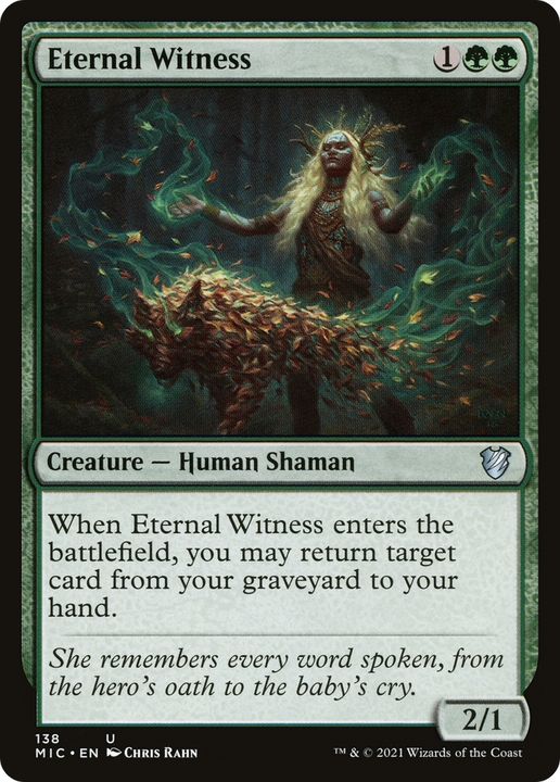 Eternal Witness in the group Magic the Gathering / Types / Colors / Green at Proxyprinters.com (79481)