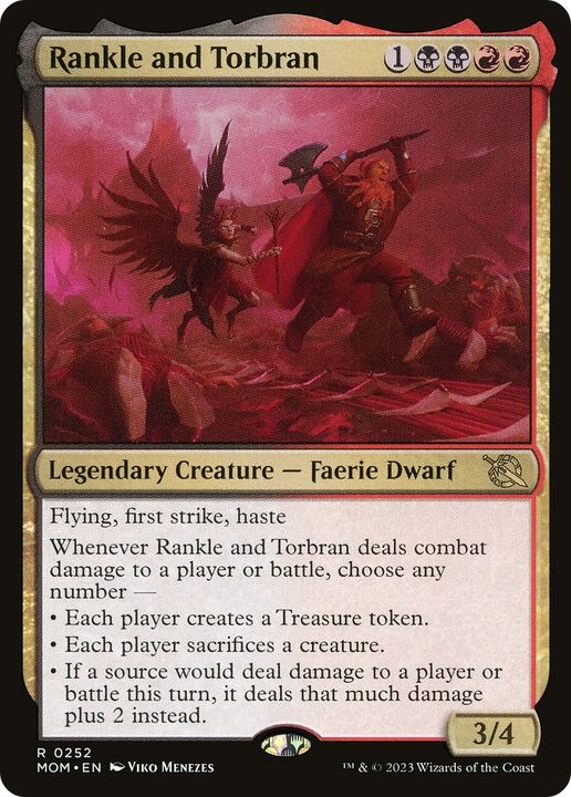 Rankle and Torbran in the group Magic the Gathering / Types / Colors / Multicolors / B, R at Proxyprinters.com (79486)