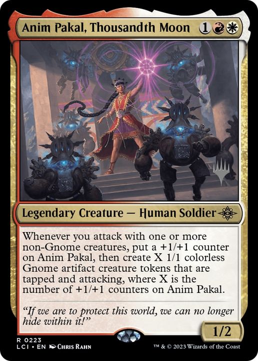 Anim Pakal, Thousandth Moon in the group Magic the Gathering / Types / Colors / Multicolors / R, W at Proxyprinters.com (79494)