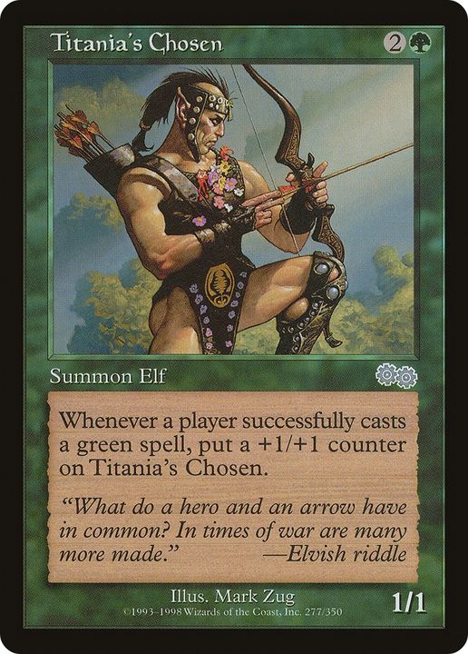 Titania's Chosen in the group Magic the Gathering / Types / Colors / Green at Proxyprinters.com (79524)