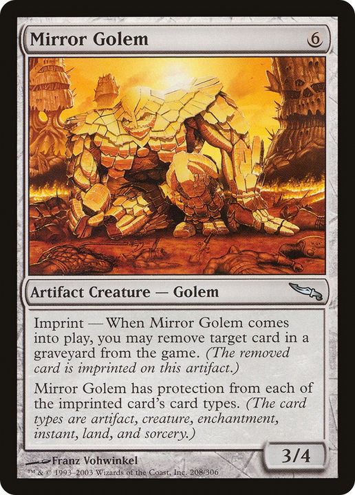 Mirror Golem in the group Magic the Gathering / Types / Colors / Colorless at Proxyprinters.com (79528)