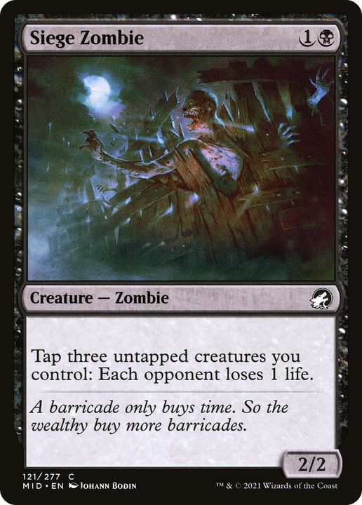 Siege Zombie in the group Magic the Gathering / Types / Colors / Black at Proxyprinters.com (79533)