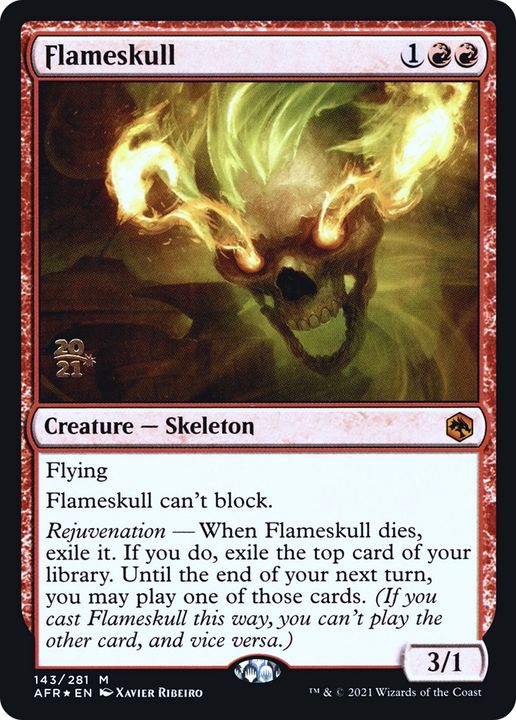 Flameskull in the group Magic the Gathering / Types / Colors / Red at Proxyprinters.com (79543)