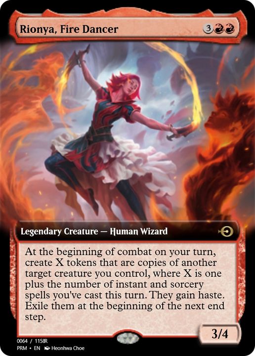 Rionya, Fire Dancer in the group Magic the Gathering / Types / Creatures / Wizard at Proxyprinters.com (79548)