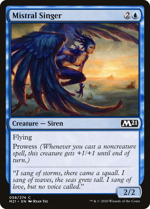 Mistral Singer in the group Magic the Gathering / Types / Colors / Blue at Proxyprinters.com (79559)