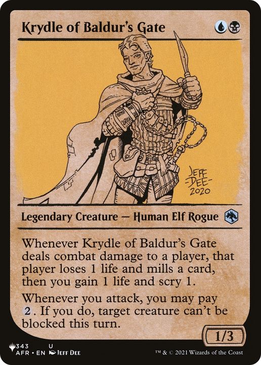 Krydle of Baldur's Gate in the group Magic the Gathering / Types / Colors / Multicolors / B, U at Proxyprinters.com (79625)