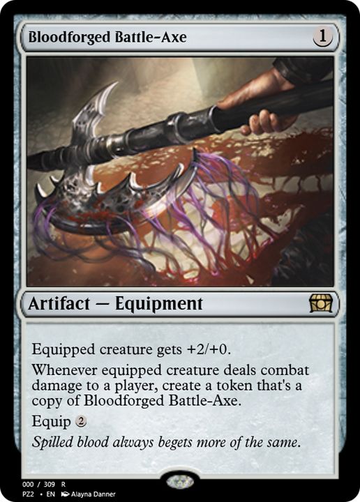 Bloodforged Battle-Axe in the group Magic the Gathering / Types / Artifacts / Artifact at Proxyprinters.com (79667)