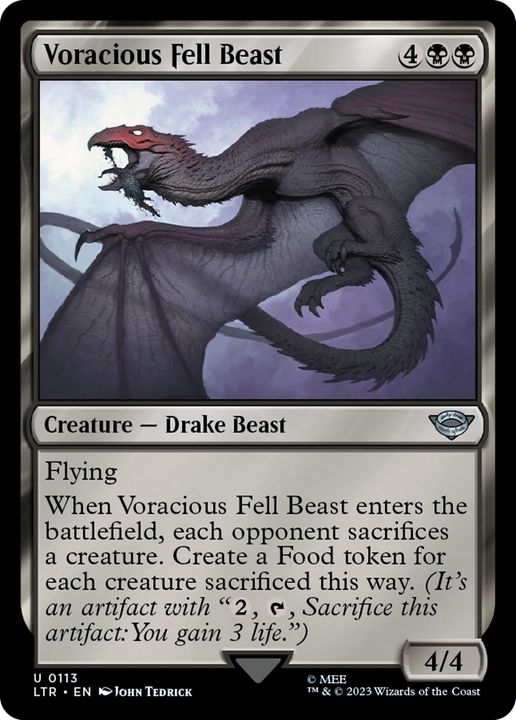 Voracious Fell Beast in the group Magic the Gathering / Sets / The Lord of the Rings: Tales of Middle-earth at Proxyprinters.com (79698)