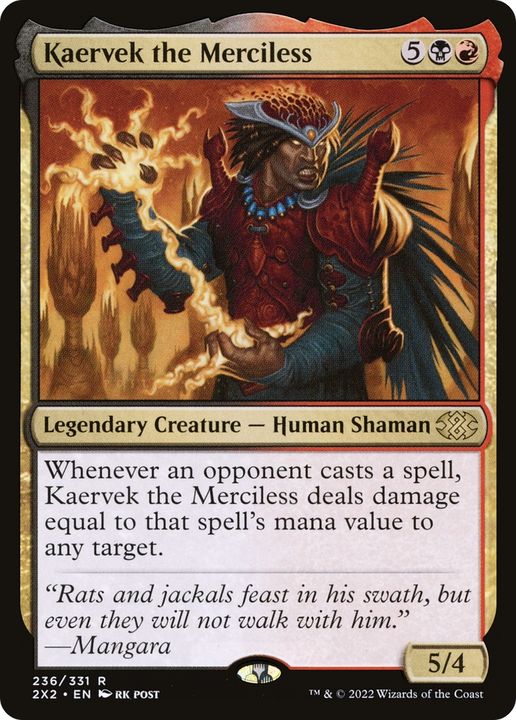 Kaervek the Merciless in the group Magic the Gathering / Types / Colors / Multicolors / B, R at Proxyprinters.com (79699)