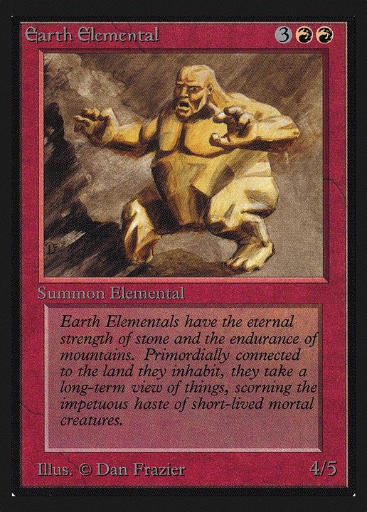 Earth Elemental in the group Magic the Gathering / Types / Colors / Red at Proxyprinters.com (79733)