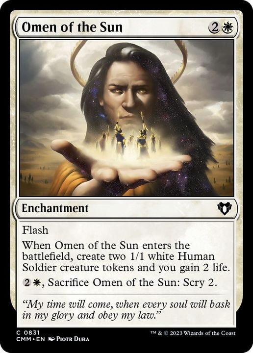 Omen of the Sun in the group Magic the Gathering / Types / Enchantment / Enchantment at Proxyprinters.com (7974)