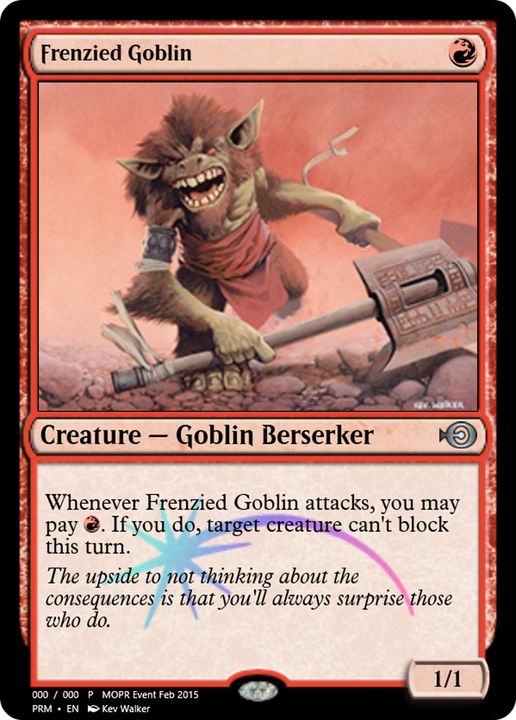 Frenzied Goblin in the group Magic the Gathering / Types / Colors / Red at Proxyprinters.com (79743)