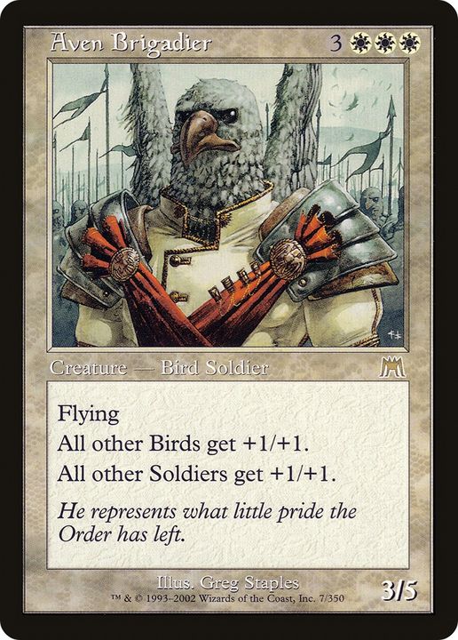 Aven Brigadier in the group Magic the Gathering / Types / Colors / White at Proxyprinters.com (79833)