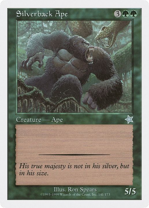 Silverback Ape in the group Magic the Gathering / Types / Colors / Green at Proxyprinters.com (79835)