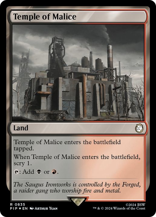 Temple of Malice in the group Magic the Gathering / Sets / Fallout at Proxyprinters.com (79865)