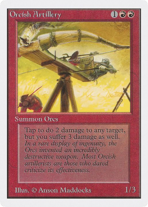 Orcish Artillery in the group Magic the Gathering / Types / Creatures / Warrior at Proxyprinters.com (79970)