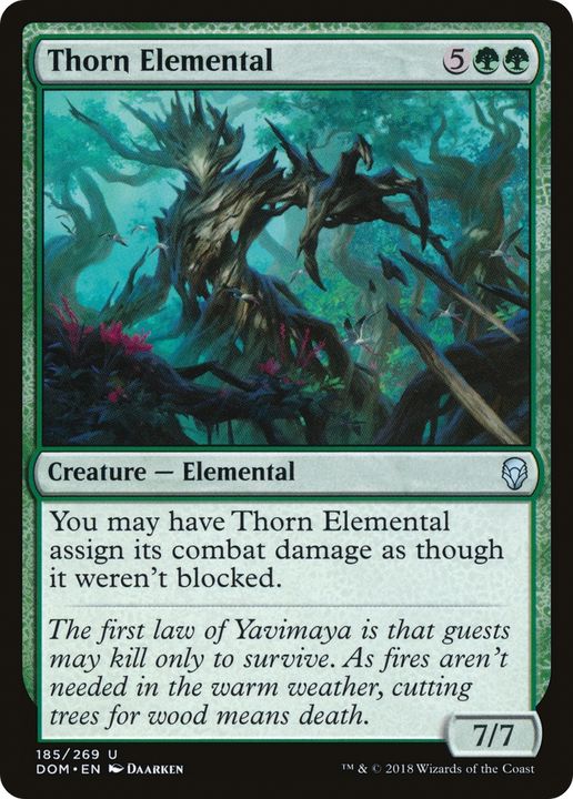 Thorn Elemental in the group Magic the Gathering / Types / Colors / Green at Proxyprinters.com (79979)