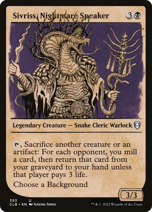 Sivriss, Nightmare Speaker in the group Magic the Gathering / Types / Colors / Black at Proxyprinters.com (79995)