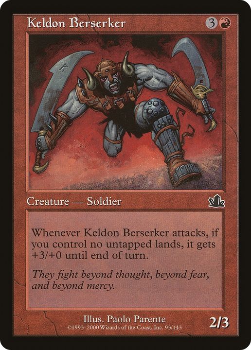 Keldon Berserker in the group Magic the Gathering / Types / Colors / Red at Proxyprinters.com (80010)