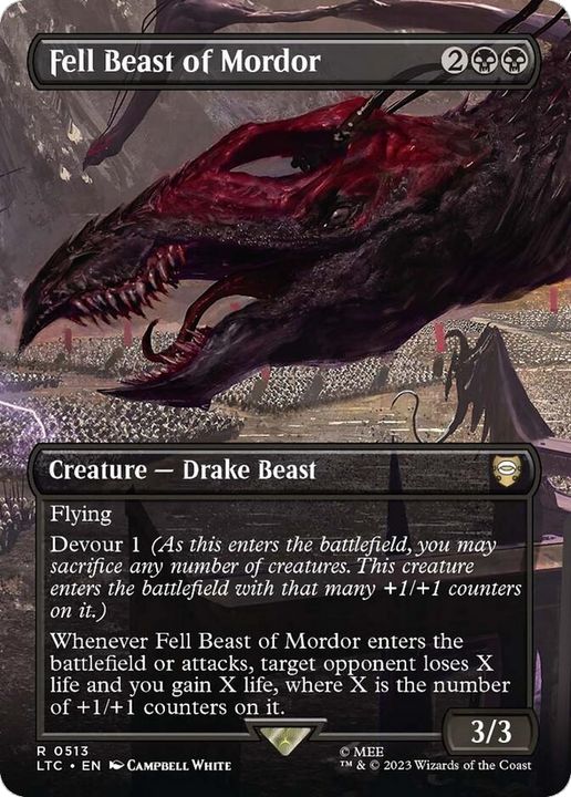 Fell Beast of Mordor in the group Magic the Gathering / Types / Colors / Black at Proxyprinters.com (80016)