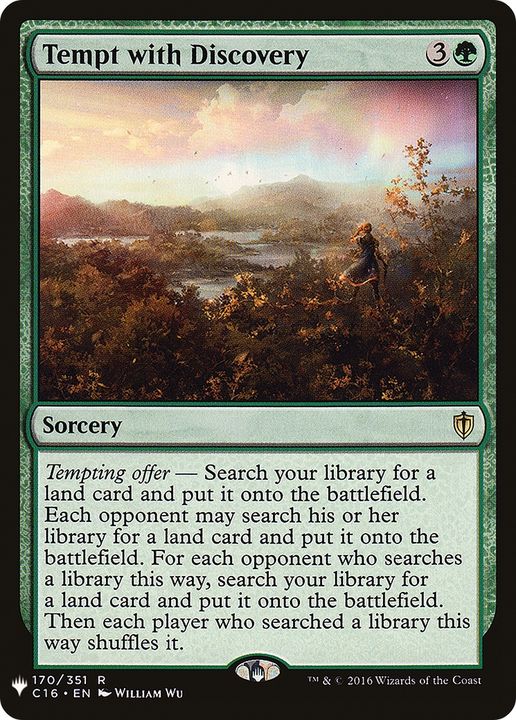 Tempt with Discovery in the group Magic the Gathering / Types / Colors / Green at Proxyprinters.com (80032)