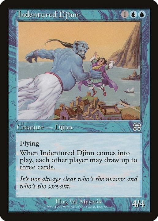 Indentured Djinn in the group Magic the Gathering / Sets / Midnight Hunt Commander at Proxyprinters.com (80099)