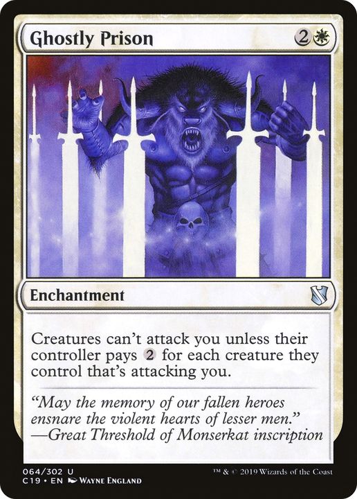 Ghostly Prison in the group Magic the Gathering / Sets / Commander 2019 at Proxyprinters.com (80113)