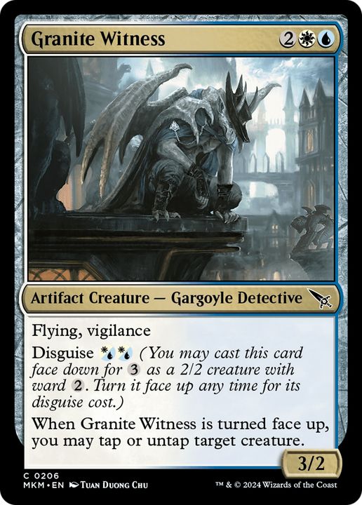 Granite Witness in the group Magic the Gathering / Types / Colors / Multicolors / U, W at Proxyprinters.com (80119)