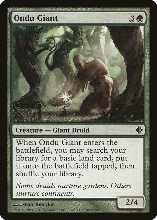 Ondu Giant in the group Magic the Gathering / Types / Colors / Green at Proxyprinters.com (80135)