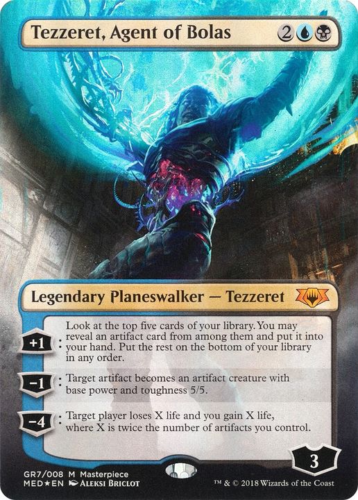 Tezzeret, Agent of Bolas in the group Magic the Gathering / Types / Colors / Multicolors / B, U at Proxyprinters.com (80141)