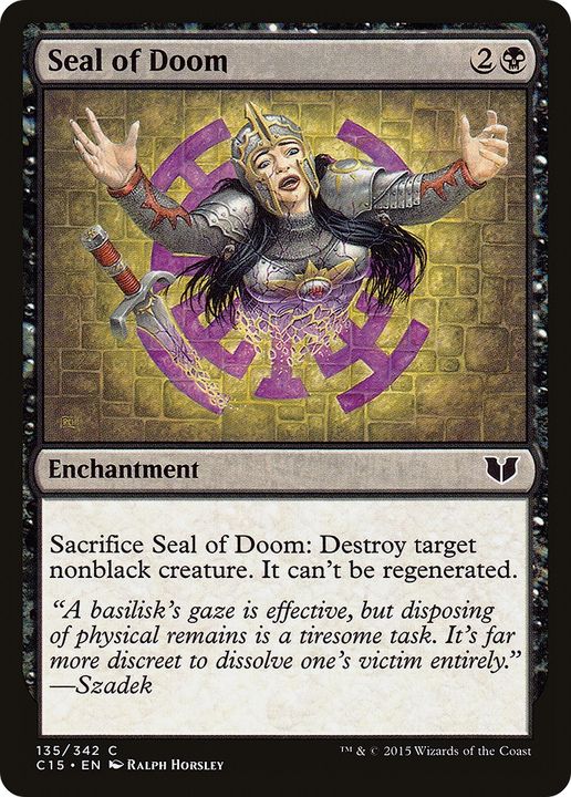 Seal of Doom in the group Magic the Gathering / Sets / Commander 2015 at Proxyprinters.com (80156)