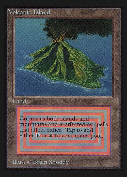 Volcanic Island in the group Magic the Gathering / Types / Land / Mountain at Proxyprinters.com (8019)