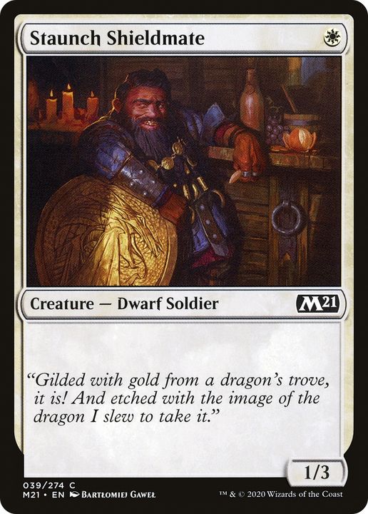 Staunch Shieldmate in the group Magic the Gathering / Sets / Core Set 2021 at Proxyprinters.com (80190)