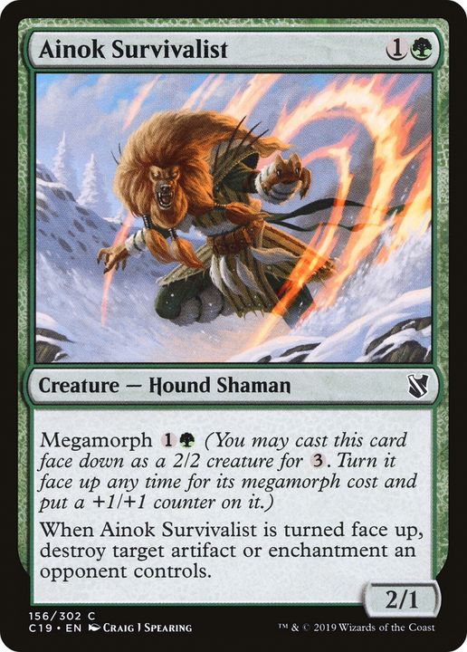 Ainok Survivalist in the group Magic the Gathering / Types / Colors / Green at Proxyprinters.com (80196)