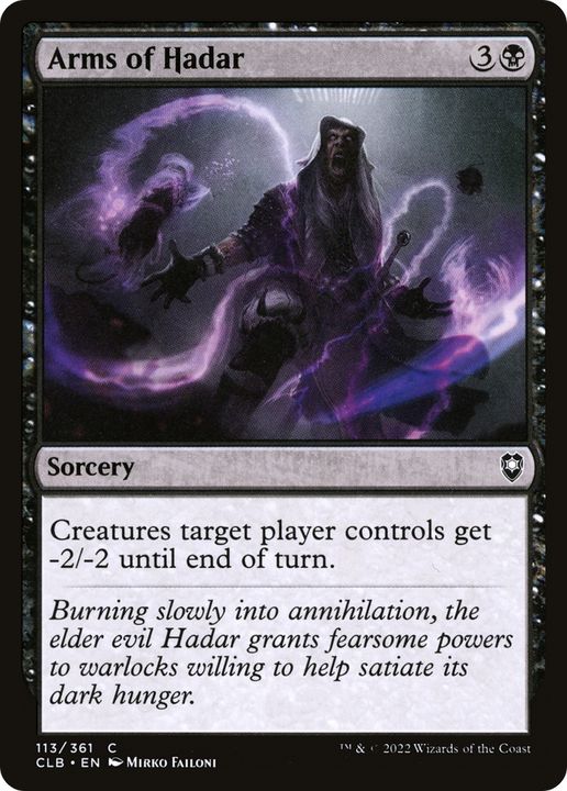 Arms of Hadar in the group Magic the Gathering / Types / Colors / Black at Proxyprinters.com (80206)