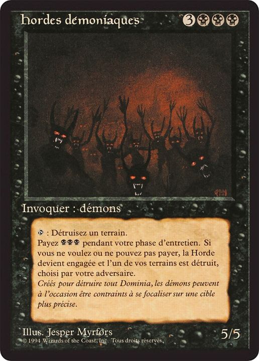 Demonic Hordes in the group Magic the Gathering / Types / Colors / Black at Proxyprinters.com (80218)