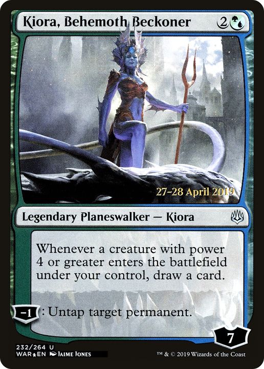 Kiora, Behemoth Beckoner in the group Magic the Gathering / Types / Colors / Multicolors / G, U at Proxyprinters.com (80237)